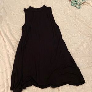 Black tshirt high neck dress